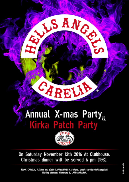 HA Carelia, Annual X-mas Party & Kirka Patch Party | Finland 12.11.2016